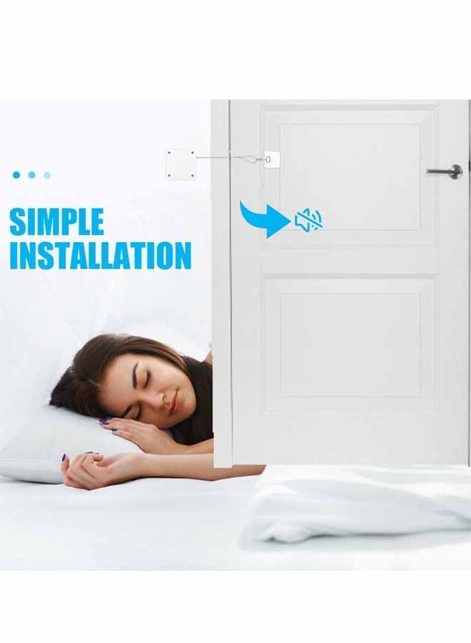 2Pcs Automatic Door Closer Screen Door Closer Easy Installation No Drilling Required Strong Closing Force Whtie - Image 4